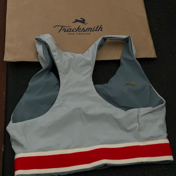 Tracksmith Reversible Cannonball Run Bra in Slate Grey, XS - Picture 10 of 12